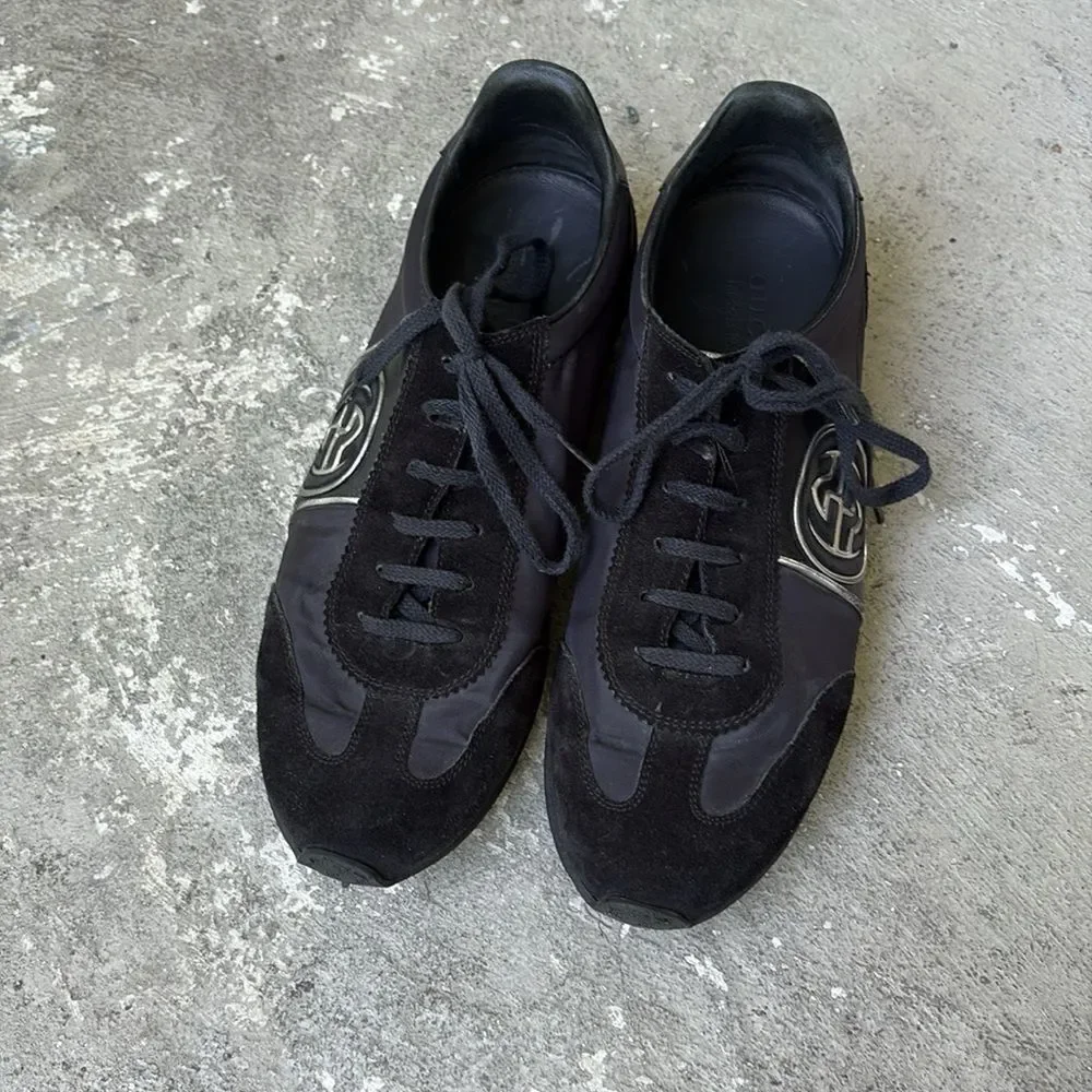 Gucci, nylon and suede men’s sneakers